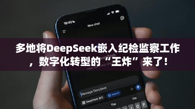 多地将DeepSeek嵌入纪检监察工作，数字化转型的“王炸”来了！