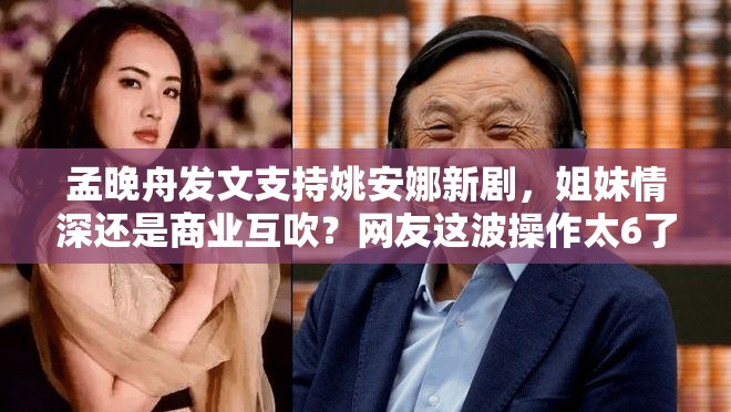 孟晚舟发文支持姚安娜新剧